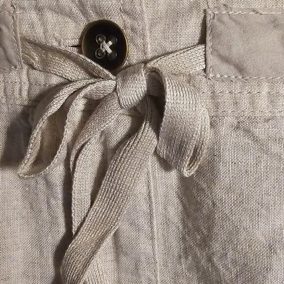 NWT, Talbots Women’s 100% Pure Irish Linen Skirt Beige, Size 16. - Picture 2 of 9